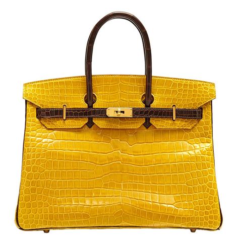 hermes birkin yellow crocodile|Hermes Birkin crocodile price.